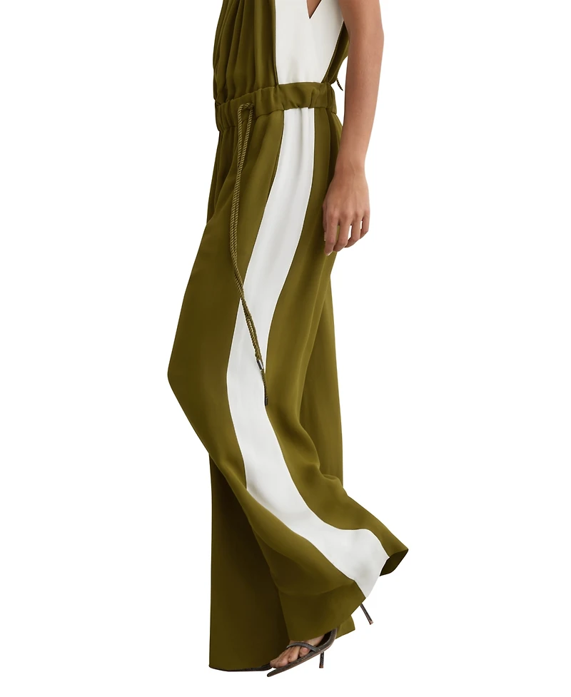 Reiss Women's Inez Colourblock Gathered Wide-Leg Jumpsuit