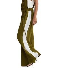 Reiss Women's Inez Colourblock Gathered Wide-Leg Jumpsuit