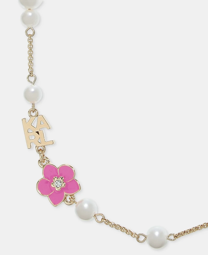 Karl Lagerfeld Paris Imitation Pearl Collar Necklace