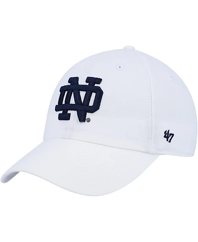 '47 Brand Men's White Notre Dame Fighting Irish Clean Up Adjustable Hat