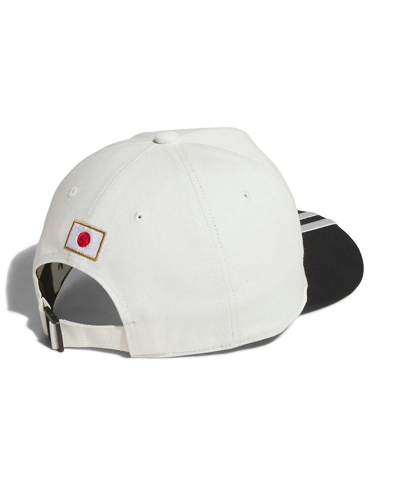 Adidas Men's and Women's White Japan National Team Pinched Crown Adjustable Hat