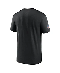 Nike Men's Black Washington Commanders Sideline Legend Small Logo Dri-fit T-Shirt