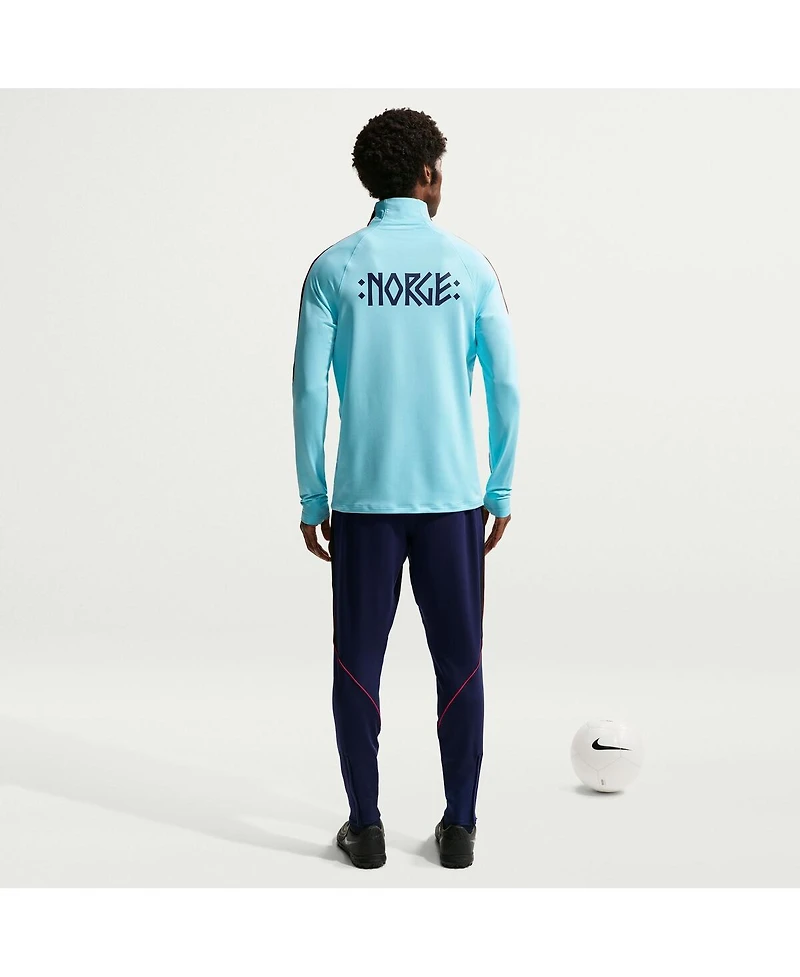 Nike Men's Blue Norway National Team 2026 Strike Dri-fit Quarter-Zip Drill Sweatshirt