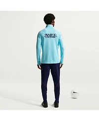 Nike Men's Blue Norway National Team 2026 Strike Dri-fit Quarter-Zip Drill Sweatshirt