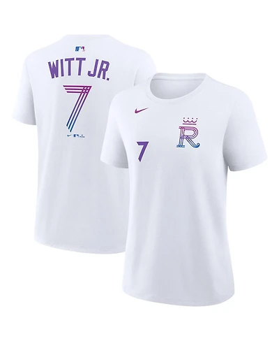 Nike Women's Bobby Witt Jr. White Kansas City Royals 2026 Connect Name Number T-Shirt
