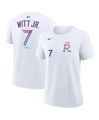 Nike Women's Bobby Witt Jr. White Kansas City Royals 2026 Connect Name Number T-Shirt