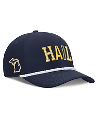 Nike Men's and Women's Navy Michigan Wolverines 2026 Basketball Refresh 5-Panel Rope Rise Hat