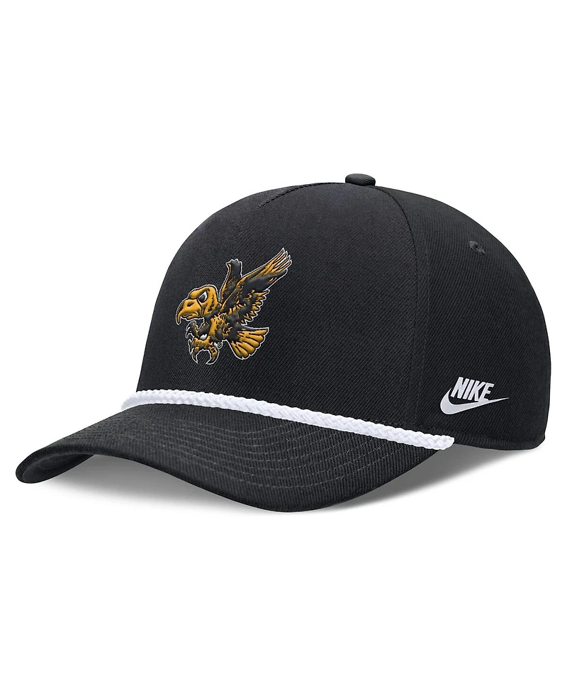 Nike Men's and Women's Black Iowa Hawkeyes 2026 Basketball Refresh 5-Panel Rope Rise Hat