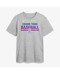 Nike Men's Heather Gray Kansas City Royals 2026 Connect Stacked Team Phrase T-Shirt