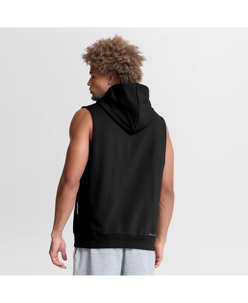 Nike Men's Black Chicago White Sox Authentic Collection Standard Issue Dri-fit Sleeveless Hoodie