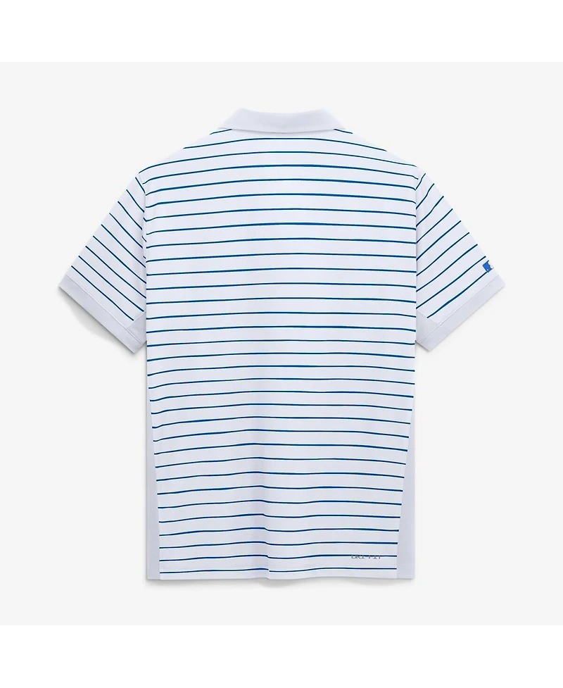 Nike Men's White Kansas City Royals 2026 Connect Authentic Collection Striped Victory Dri-fit Polo Shirt