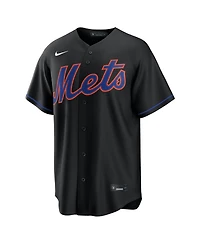 Nike Men's Francisco Lindor Black New York Mets Alternate Replica Jersey
