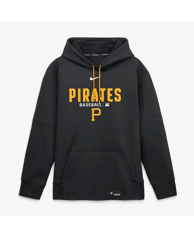 Nike Men's Black Pittsburgh Pirates Authentic Collection Therma-fit Hoodie