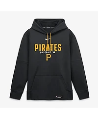 Nike Men's Black Pittsburgh Pirates Authentic Collection Therma-fit Hoodie