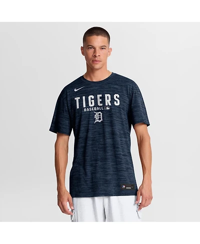 Nike Men's Navy Detroit Tigers Authentic Collection Velocity Dri-fit T-Shirt