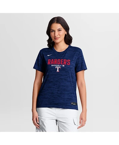 Nike Women's Royal Texas Rangers Authentic Collection Velocity Dri-fit T-Shirt