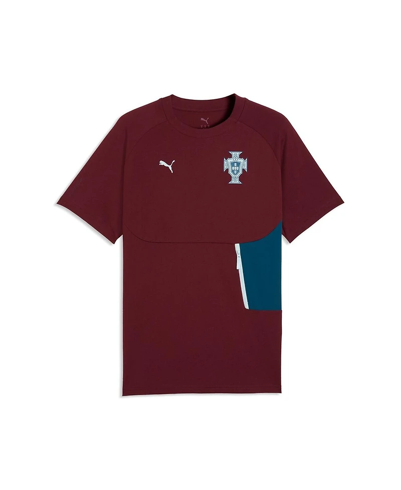 Puma Men's Maroon Portugal National Team Tech Pocket T-Shirt