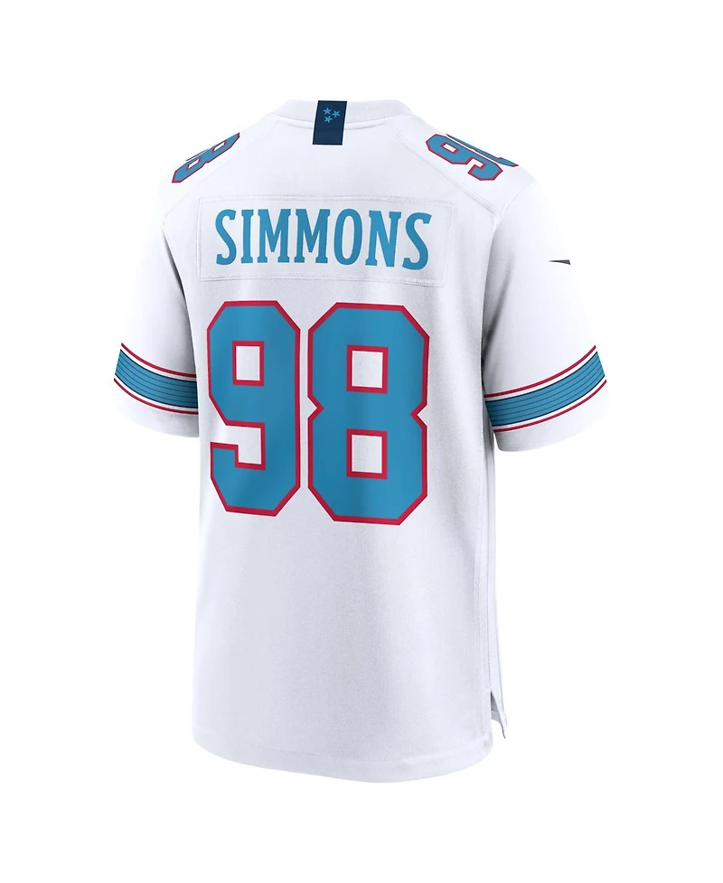 Nike Men's Jeffery Simmons White Tennessee Titans Game Jersey