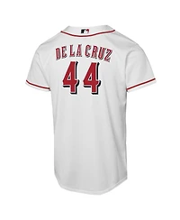 Nike Big Boys and Girls Elly De La Cruz White Cincinnati Reds Home Replica Player Jersey