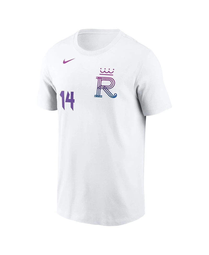 Nike Men's Jac Caglianone White Kansas City Royals 2026 Connect Name Number T-Shirt