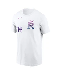 Nike Men's Jac Caglianone White Kansas City Royals 2026 Connect Name Number T-Shirt