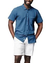 Hope & Henry Men's and Organic Pique Short Sleeve Shirt