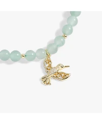 Alex and Ani Hummingbird Gemstone Bolo Bracelet