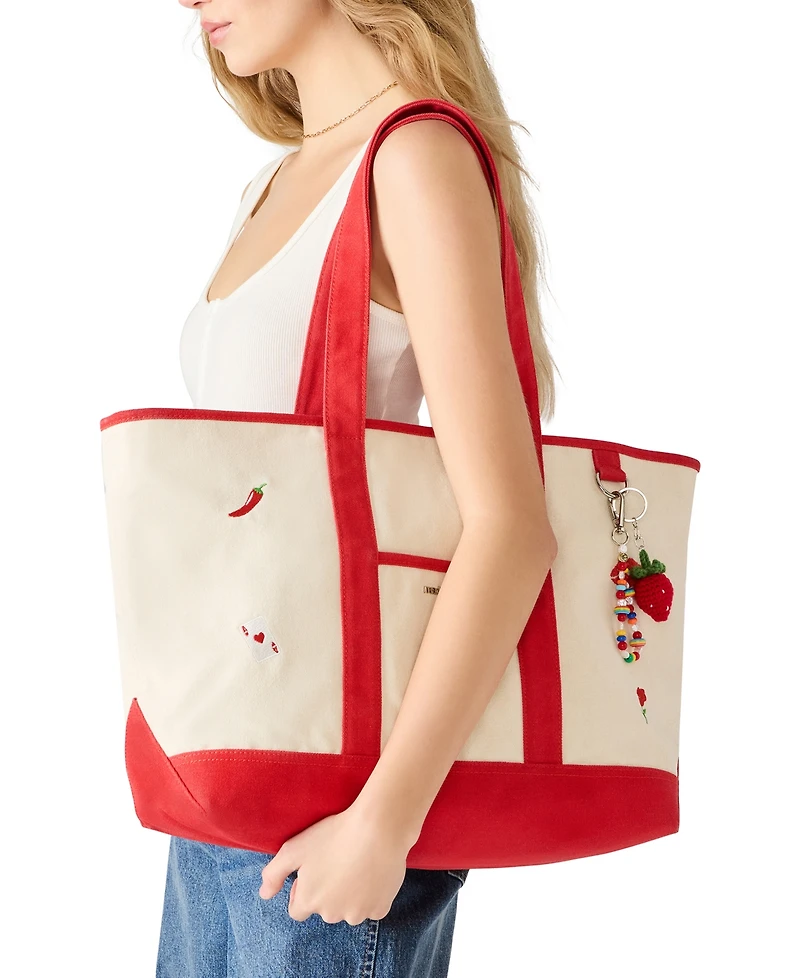 Madden Girl Romain Extra-Large Canvas Tote Handbag