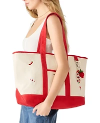 Madden Girl Romain Extra-Large Canvas Tote Handbag