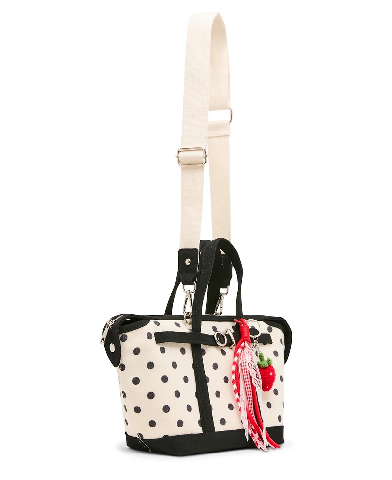 Madden Girl Brett Canvas Mini Tote Handbag