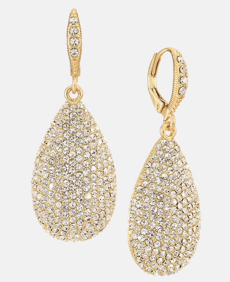 Givenchy Pave Pear-Shape Drop Earrings