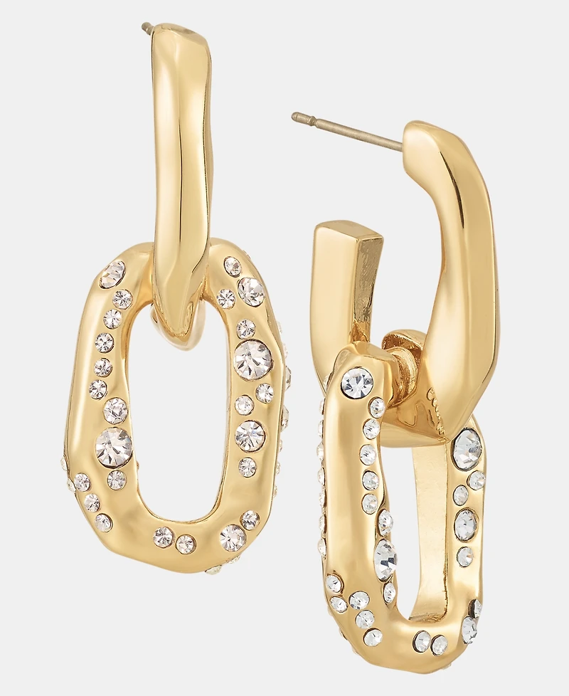 Givenchy Pave Link Drop Earrings