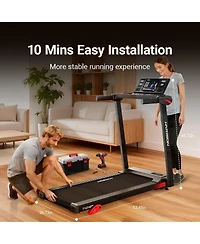 Harison Incline Treadmill for Home, 3.0HP, 300 lbs Capacity, Bluetooth App (Hrm-T101S)