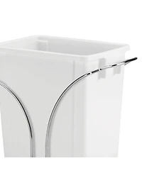 Household Essentials Glidez Steel Pull-Out Double 9 Gallon Plastic Trash Cans