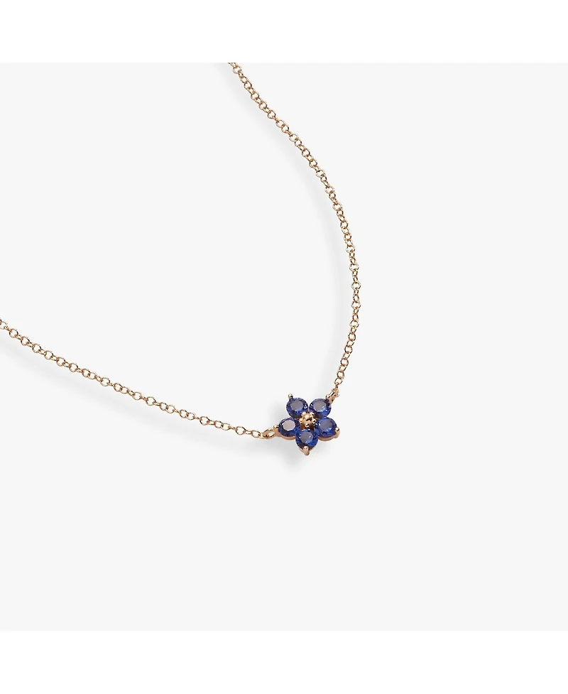 Alex and Ani Crystal Forget-Me-Not Flower Necklace
