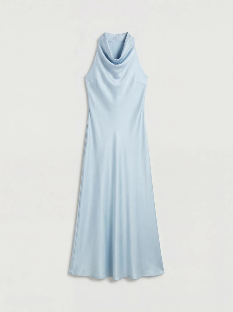 Oasis Women's Satin Maxi Bridesmaid Dress