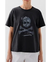 Scalpers Women's Blurry Skull Tee