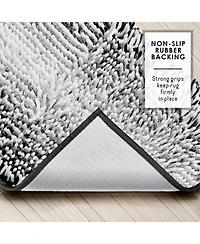 Hearth and Harbor Chenille Bath Rug 2-Piece Set - Small and Medium, Quick-Dry, Machine-Washable