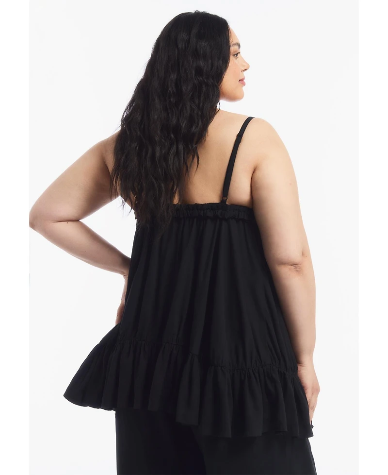 June & Vie Women's and Ruffled Hem Camisole