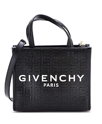 Pre-Owned Givenchy Mini G-Tote 4G Embossed Coated Canvas