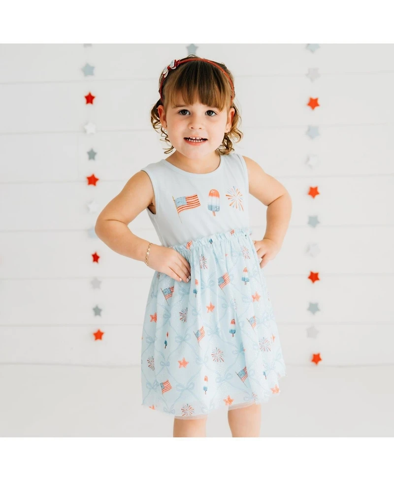 Sweet Wink Toddler Girls Patriotic Trellis Tank Tutu Dress