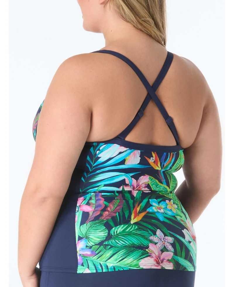 Beach House Sport Women's Fitted Cross Back Tankini Top