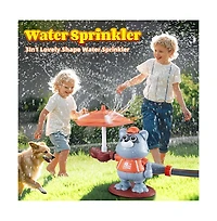 Bruce & Shark 3-in-1 Baseball Water Sprinkler - Rotating Splash Toy with Bat & Balls