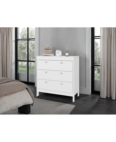 Fm Furniture Reti 3-Drawer Chest with Functional Storage and Modern Design