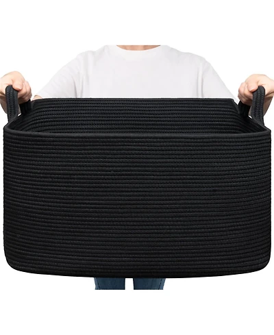 Gnuadz Woven Rope Storage Basket Rectangle