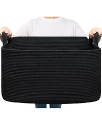 Gnuadz Woven Rope Storage Basket Rectangle