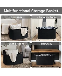 Gnuadz Woven Rope Storage Basket Rectangle