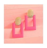 Sohi Women's Geometric Drop Earrings