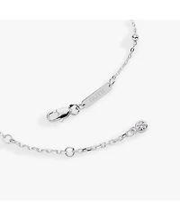 Alex and Ani Cross Delicate Pave Crystal Beaded Strand Bracelet