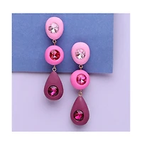 Sohi Women's Bubblegum Drop Earrings